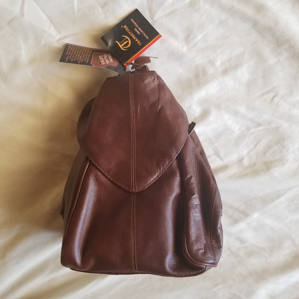 Cute leather backpack